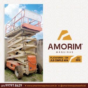 PLATAFORMA ELEVATÓRIA JLG 3369 LE 4X4 12M DE ALTURA